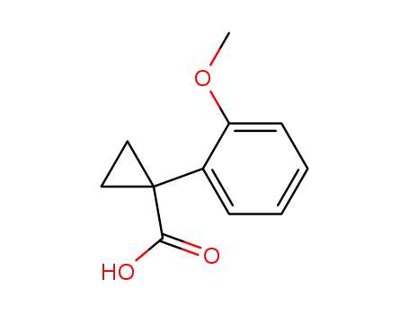 Molecular Structure of 74205-24-6 (1-(2-methoxyphenyl)cyclopropane-1-carboxylic acid)