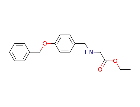 Glycine, N-[[4-(phenylmethoxy)phenyl]methyl]-, ethyl ester