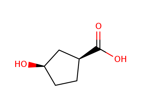 CYCLOPENTANECARBOXYLIC ACID, 3-HYDROXY-, (1S-CIS)-