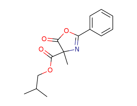 4-Oxazolecarboxylic  acid,  4,5-dihydro-4-methyl-5-oxo-2-phenyl-,  2-methylpropyl  ester