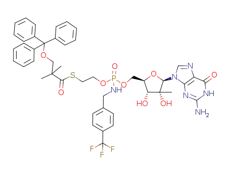 C<sub>45</sub>H<sub>48</sub>F<sub>3</sub>N<sub>6</sub>O<sub>9</sub>PS