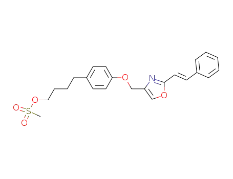 4-[4-[2-[(E)-2-phenylethenyl]-4-oxazolylmethoxy]phenyl]butyl methanesulfonate