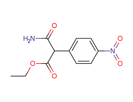 Molecular Structure of 1190830-38-6 (ethyl 3-amino-2-(4-nitrophenyl)-3-oxopropanoate)