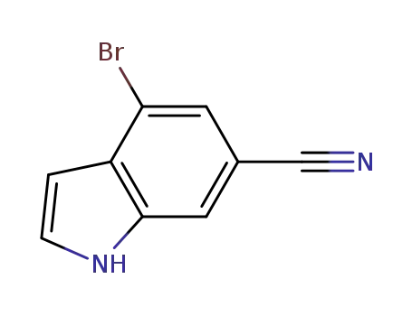 Molecular Structure of 374633-29-1 (4-BROMO-6-CYANOINDOLE)