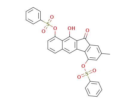 10-hydroxy-2-methyl-11-oxo-11H-benzo[b]fluorene-4,9-diyl dibenzenesulfonate