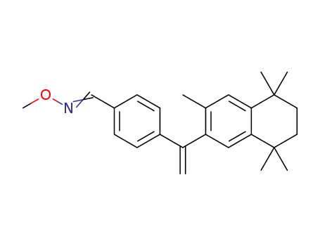 4-(1-(3,5,5,8,8-pentamethyl-5,6,7,8-tetrahydronaphthalen-2-yl)vinyl)benzaldehyde O-methyl oxime