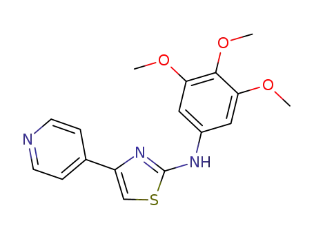 4-(4-pyridinyl)-N-(3,4,5-trimethoxyphenyl)-1,3-thiazol-2-amine