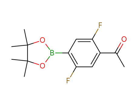 1-[2,5-difluoro-4-(4,4,5,5-tetramethyl-1,3,2-dioxaborolan-2-yl)phenyl]ethanone