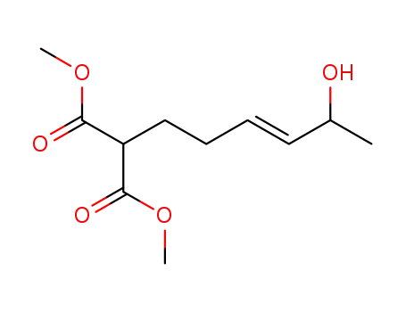 (E)-dimethyl 2-(5-hydroxyhex-3-enyl)malonate