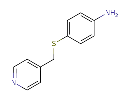 Molecular Structure of 181633-39-6 (Benzenamine, 4-[(4-pyridinylmethyl)thio]-)