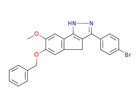 6-(benzyloxy)-3-(4-bromophenyl)-7-methoxy-1,4-dihydroindeno[1,2-c]pyrazole
