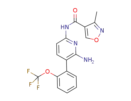N-(6-amino-5-[2-(trifluoromethoxy)phenyl]pyridin-2-yl)-3-methylisoxazole-4-carboxamide
