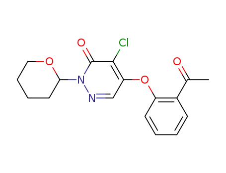 5-(2-acetyl-phenoxy)-4-chloro-2-(tetrahydro-pyran-2-yl)-2H-pyridazin-3-one
