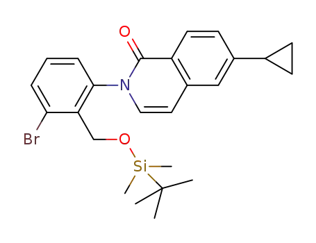 2-[3-bromo-2-(tert-butyldimethylsilanyloxymethyl)phenyl]-6-cyclopropyl-2H-isoquinolin-1-one