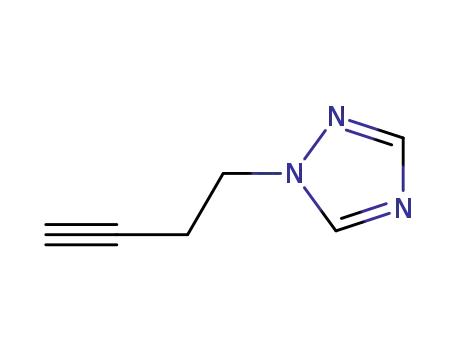 Molecular Structure of 933045-04-6 (1-(but-3-ynyl)-1H-1,2,4-triazole)