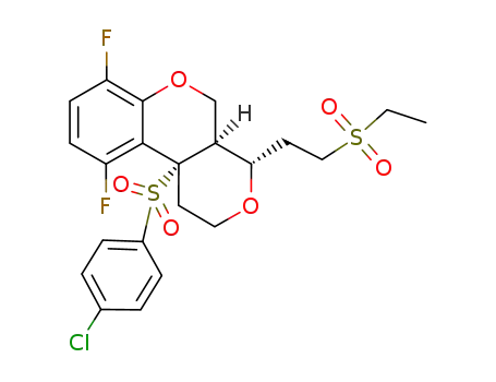 C<sub>22</sub>H<sub>23</sub>ClF<sub>2</sub>O<sub>6</sub>S<sub>2</sub>