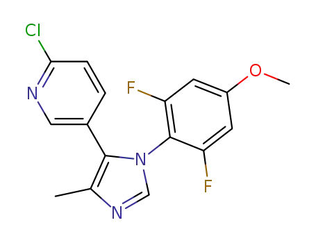 2-chloro-5-[1-(2,6-difluoro-4-methoxyphenyl)-4-methyl-1H-imidazol-5-yl]pyridine