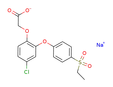 Acetic acid, [4-chloro-2-[4-(ethylsulfonyl)phenoxy]phenoxy]-, sodium salt