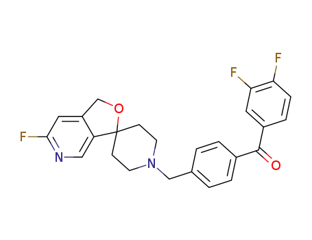 (3,4-difluorophenyl){4-[(6-fluoro-1H,1'H-spiro[furo[3,4-c]pyridine-3,4'-piperidin]-1'-yl)methyl]phenyl}methanone