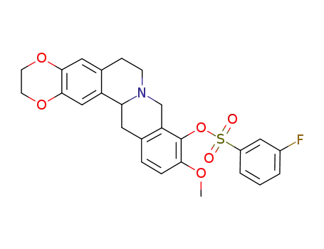 11-methoxy-6,7,8,9,14,14a-hexahydro-2H,3H-1,4-dioxano[5,6-g]isoquinolino[3,2-a]isoquinolin-10-yl 3-fluorobenzenesulfonate