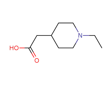 Molecular Structure of 915922-85-9 ((1-ethylpiperidin-4-yl)acetic acid(SALTDATA: 0.5HCl))