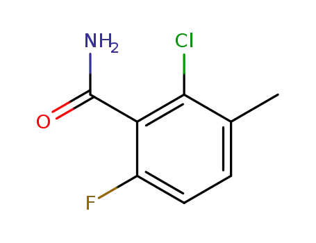 Molecular Structure of 286474-60-0 (2-CHLORO-6-FLUORO-3-METHYLBENZAMIDE)
