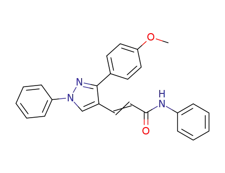 3-(3-(4-methoxyphenyl)-1-phenyl-1H-pyrazol-4-yl)-N-phenylacrylamide