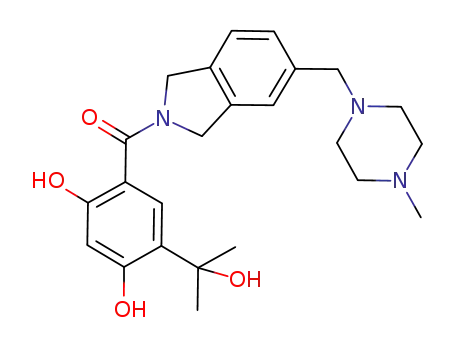 (2,4-dihydroxy-5-(2-hydroxyprop-2-yl)-phenyl)-[5-(4-methyl-piperazin-1-ylmethyl)-1,3-dihydro-isoindol-2-yl]-methanone