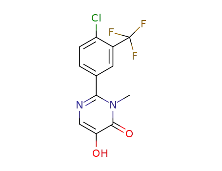 2-[4-chloro-3-(trifluoromethyl)phenyl]-5-hydroxy-3-methylpyrimidin-4(3H)-one