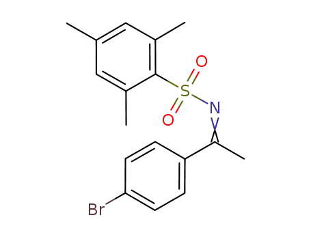 Molecular Structure of 1202246-66-9 (N-{1-(4-bromophenyl)ethylidene}-2,4,6-trimethylphenylsulfonamide)