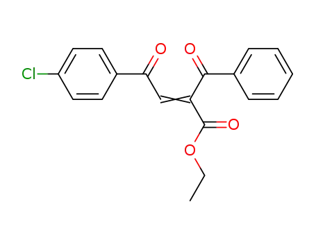 Molecular Structure of 89201-01-4 (Benzenepropanoic acid, a-[2-(4-chlorophenyl)-2-oxoethylidene]-b-oxo-,
ethyl ester)