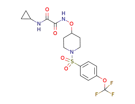 N<sub>1</sub>-cyclopropyl-N<sub>2</sub>-(1-(4-(trifluoromethoxy)phenylsulfonyl)piperidin-4-yloxy)oxalamide