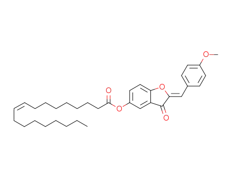 (Z)-2-(4-methoxybenzylidene)-3-oxo-2,3-dihydrobenzofuran-5-yl (9Z)-oleate