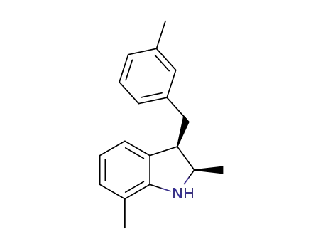 Molecular Structure of 1304141-62-5 ((2R,3R)-(-)-2,7-dimethyl-3-(3-methylbenzyl)indoline)