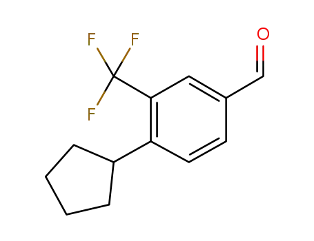 4-cyclopentyl-3-(trifluoromethyl)benzaldehyde