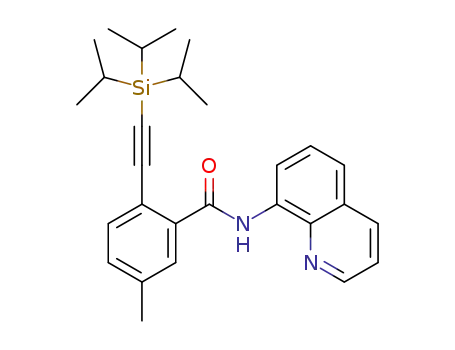 5-methyl-N-(quinolin-8-yl)-2-((triisopropylsilyl)ethynyl)-benzamide