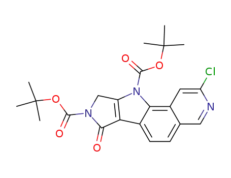 2-chloro-7-oxo-7,9-dihydro-3,8,10-triazapentaleno[2,1-a]naphthalene-8,10-dicarboxylic acid di-tert-butyl ester