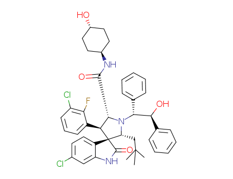 Spiro[3H-indole-3,3'-pyrrolidine]-5'-carboxaMide, 6-chloro-4'-(3-chloro-2-fluorophenyl)-2'-(2,2-diMethylpropyl)-1,2-dihydro-N-(trans-4-hydroxycyclohexyl)-1'-[(1R,2S)-2-hydroxy-1,2-diphenylethyl]-2-oxo