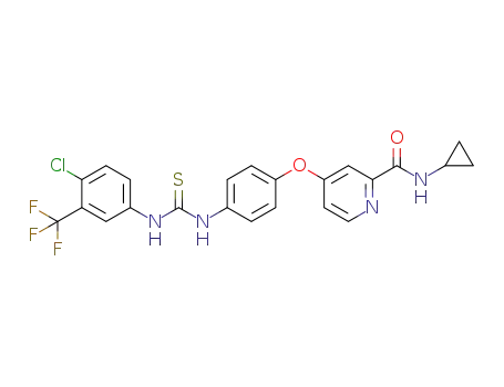 4-(4-(3-(4-chloro-3-(trifluoromethyl)phenyl)thioureido)phenoxy)-N-cyclopropylpicolinamide