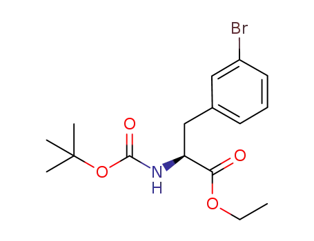 ethyl (2S)-3-(3-bromophenyl)-2-(tertbutoxycarbonylamino)propanoate