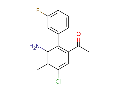1-(6-amino-4-chloro-3'-fluoro-5-methylbiphenyl-2-yl)ethanone