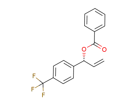 Molecular Structure of 1207287-91-9 ((R)-1-(4-trifluoromethylphenyl)-2-propenyl benzoate)