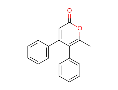 Molecular Structure of 36668-80-1 (2H-Pyran-2-one, 6-methyl-4,5-diphenyl-)