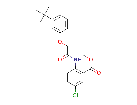 Methyl 2-{[(3-tert-butylphenoxy)acetyl]amino-}-5-chlorobenzoate