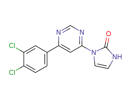 1-[6-(3,4-dichlorophenyl)pyrimidin-4-yl]-2,3-dihydro-1H-imidazol-2-one