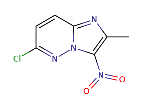 Imidazo[1,2-b]pyridazine, 6-chloro-2-methyl-3-nitro-