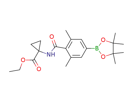 1-[2,6-Dimethyl-4-(4,4,5,5-tetramethyl-[1,3,2]dioxaborolan-2-yl)-benzoylamino]-cyclopropanecarboxylic acid ethyl ester