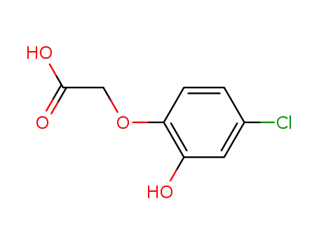 Molecular Structure of 7417-89-2 (Acetic acid, (4-chloro-2-hydroxyphenoxy)-)