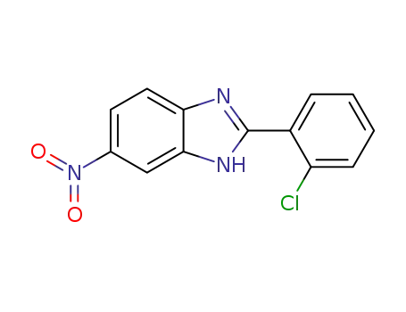 Molecular Structure of 1571-89-7 (1H-Benzimidazole, 2-(2-chlorophenyl)-5-nitro-)