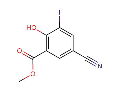 메틸 5-시아노-2-하이드록시-3-아이오도벤조에이트